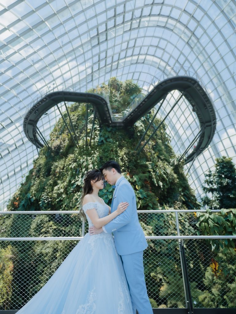 Singapore wedding Photography at Cloud Forest at Garden By the bay