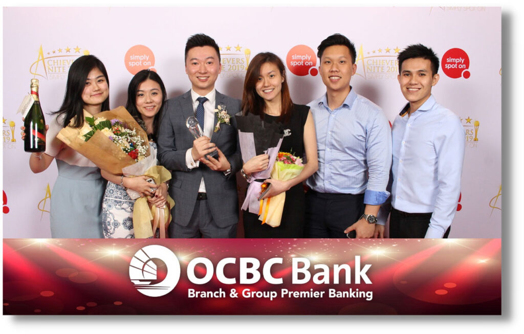 Photo booth photography for bank of OCBC