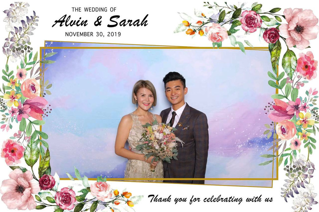 Photo booth photography for Sarah and Alvin